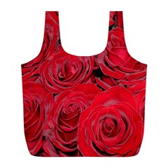 Red Roses Love Full Print Recycle Bags (l)  by yoursparklingshop