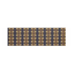 Black Brown Gold Stripes Satin Scarf (oblong)