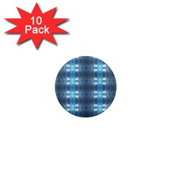 Blue Diamonds Of The Sea 1 1  Mini Magnet (10 Pack) 