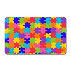 Funny Colorful Jigsaw Puzzle Magnet (rectangular)