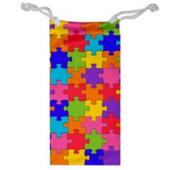 Funny Colorful Jigsaw Puzzle Jewelry Bags