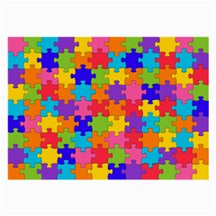 Funny Colorful Jigsaw Puzzle Large Glasses Cloth