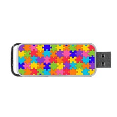 Funny Colorful Jigsaw Puzzle Portable USB Flash (One Side)