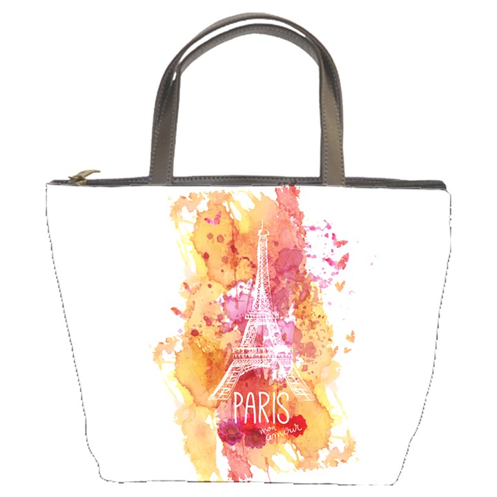 Paris   Mon Amour   With Watercolor Bucket Bags
