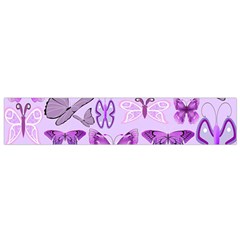 Purple Awareness Butterflies Flano Scarf (small) by FunWithFibro