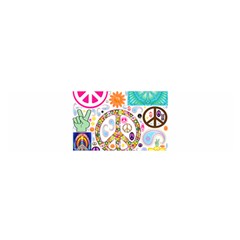 Peace Collage Satin Scarf (oblong) by StuffOrSomething