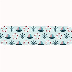 Nautical Elements Pattern Large Bar Mats