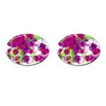 Violet Cufflinks (Oval) Front(Pair)