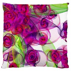 Violet Large Cushion Case (two Sides) by SugaPlumsEmporium
