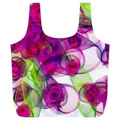 Violet Full Print Recycle Bags (l)  by SugaPlumsEmporium