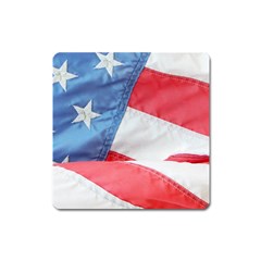 Folded American Flag Square Magnet by StuffOrSomething