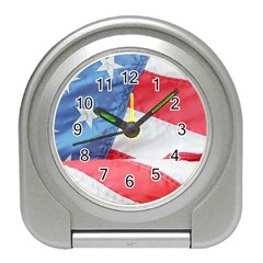 Folded American Flag Travel Alarm Clocks by StuffOrSomething