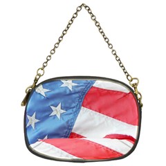 Folded American Flag Chain Purses (two Sides)  by StuffOrSomething