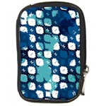 Blue texture                       			Compact Camera Leather Case Front