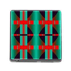 Vertical Stripes And Other Shapes                        			memory Card Reader (square) by LalyLauraFLM