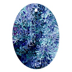 Splashes! Oval Ornament (two Sides) by SugaPlumsEmporium