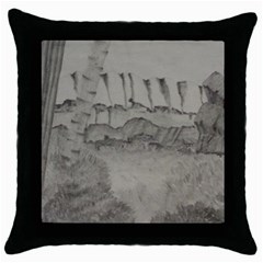 Peace In The Valley  Throw Pillow Case (black) by SugaPlumsEmporium