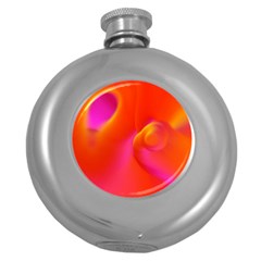 Orange Cream Round Hip Flask (5 Oz) by SugaPlumsEmporium