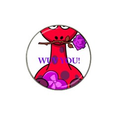 Wuv You! Hat Clip Ball Marker by SugaPlumsEmporium