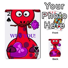 Wuv You! Playing Cards 54 Designs  by SugaPlumsEmporium