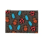 Beetles And Ladybug Pattern Bug Lover  Cosmetic Bag (Large) 