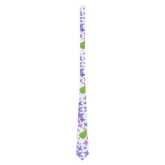 Liliac Flowers And Leaves Pattern Neckties (one Side)  by TastefulDesigns