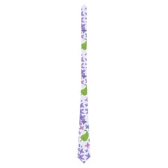 Liliac Flowers And Leaves Pattern Neckties (two Side) 