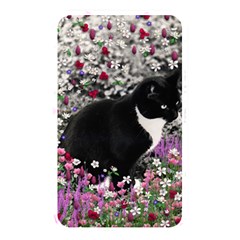 Freckles In Flowers Ii, Black White Tux Cat Memory Card Reader