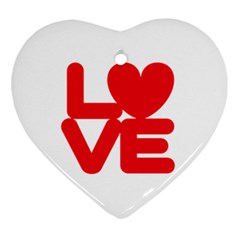 Love (01) Heart Ornament by gooddeed