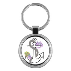 2 Combo Flowersa  Key Chains (round)  by radioactivee