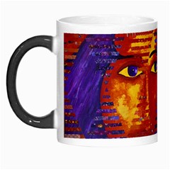 Conundrum Iii, Abstract Purple & Orange Goddess Morph Mugs by DianeClancy