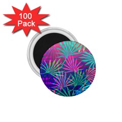 Colored Palm Leaves Background 1 75  Magnets (100 Pack) 