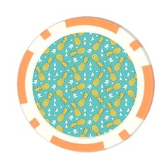 Summer Pineapples Fruit Pattern Poker Chip Card Guards