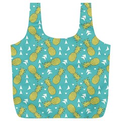 Summer Pineapples Fruit Pattern Full Print Recycle Bags (l)  by TastefulDesigns
