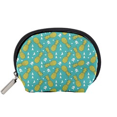 Summer Pineapples Fruit Pattern Accessory Pouches (small)  by TastefulDesigns