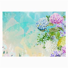 Watercolor Fresh Flowery Background Large Glasses Cloth by TastefulDesigns