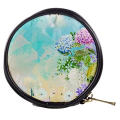 Watercolor Fresh Flowery Background Mini Makeup Bags by TastefulDesigns