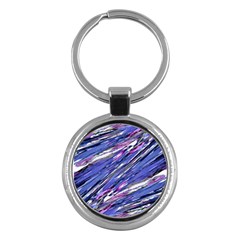 Abstract Collage Print Key Chains (round)  by dflcprints