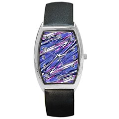 Abstract Collage Print Barrel Style Metal Watch by dflcprints