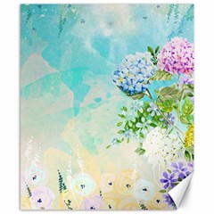 Watercolor Fresh Flowery Background Canvas 8  X 10  by TastefulDesigns