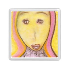 Portrait Of Archangel Michael, Spiritual Chalks Drawing Memory Card Reader (square) 