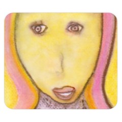 Portrait Of Archangel Michael, Spiritual Chalks Drawing Double Sided Flano Blanket (small)  by yoursparklingshop