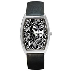 Musical Catman Tonneau Leather Watch by DryInk