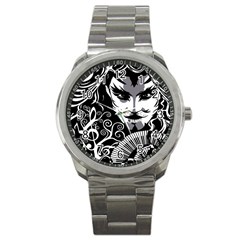 Musical Catman Sport Metal Watch by DryInk