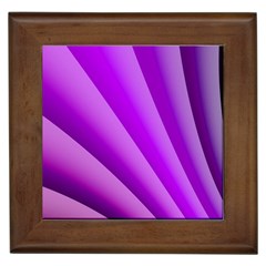 Gentle Folds Of Purple Framed Tiles by FunWithFibro