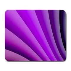 Gentle Folds Of Purple Large Mousepads by FunWithFibro