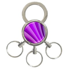 Gentle Folds Of Purple 3-ring Key Chains by FunWithFibro