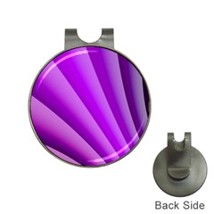 Gentle Folds Of Purple Hat Clips With Golf Markers by FunWithFibro