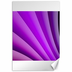 Gentle Folds Of Purple Canvas 12  X 18   by FunWithFibro