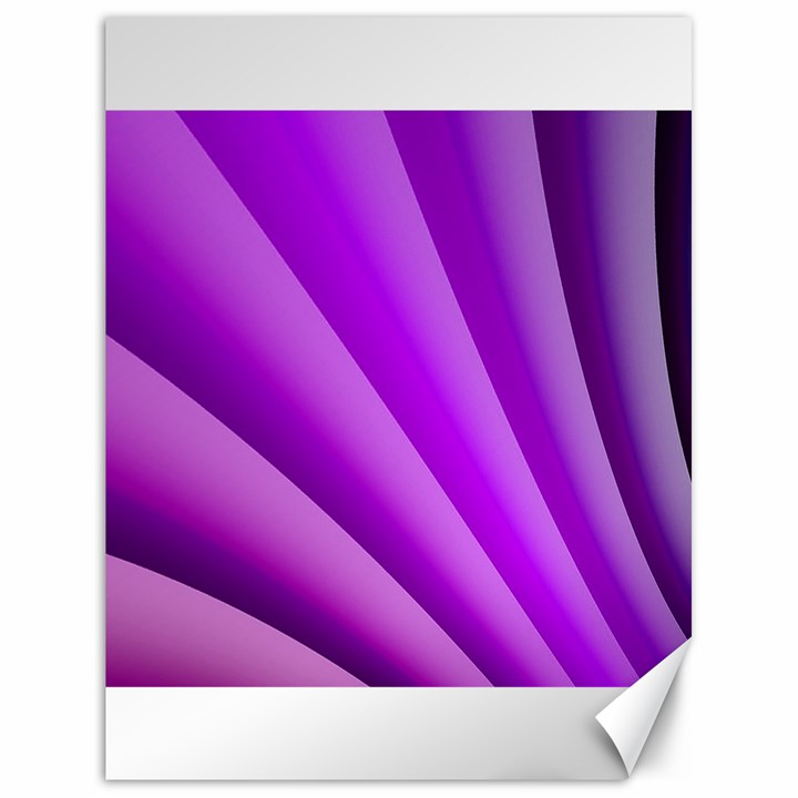 Gentle Folds Of Purple Canvas 18  x 24  